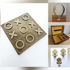 MaxSold Auction: This online auction features McCoy pottery, wood carvings, brass collectibles, metal wall art, vintage Mexican Tonala, vintage vanity trays, art glass, vintage trivet collection, cookie jars, vintage Hoselton sculpture, vintage Mexican folk art, vintage wall hooks, and more!