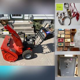 MaxSold Auction: This online auction features plant pots, garden tools, snowshoes, power & hand tools, lawnmower, vintage tools, generator, glass bottles, snow blower, weapons safe, BBQ grill, fishing gear, games, sewing notions, fabric, camping & hunting gear, art & craft supplies, mat boards, Indigenous art, art pottery, fitness gear, quilts, costume jewelry, small kitchen appliances, dishwasher, refrigerators, art pottery, art glass, children’s books, vinyl records, CDs, rocks & minerals, canning jars, washer, dryer, and more!