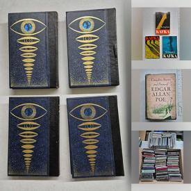 MaxSold Auction: This online auction features comics, CDs,  & books covering a wide range of topics, including architecture, picture atlases, houseplant care, religion, war, photography, horror, mysteries, fashion, science fiction, Elvis, movies, the RCMP, classics, and more!