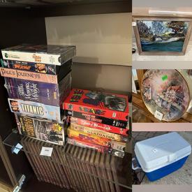 MaxSold Auction: This online auction features items such as bird cages, Toro leaf blower, china, crystal, books, Sharper Image space pong game, glassware, bar stools, Sodastream, porcelain dolls, curio cabinet, lamps, MCM cabinet, wall art, George Foreman grill, chocolate fountain, Oreck XL air purifier, fishing rods, holiday decorations, Black and Decker saw, outdoor furniture, and much, much, more!