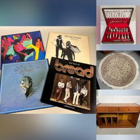 MaxSold Auction: This online auction features silver & costume jewelry, cameras & accessories, soapstone carving, art pottery, Hoselton sculpture, teak furniture, watches, teacup/saucer sets, area rug, collector plates, decorative plates, teapots, comics, vinyl records, power & hand tools, and more!