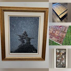 MaxSold Auction: This online auction features Art Deco table lamps, planter, professional measuring tape, pet products, carpet runner, silver, gold & costume jewellery, TVs, antique monastery bell, Ken Kirby painting, Royal Doulton figurines, and more!