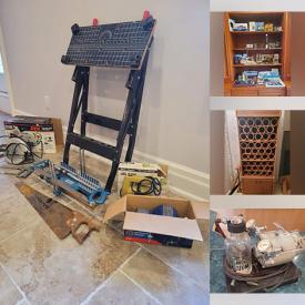 MaxSold Auction: This online auction features CDs, DVDs, Terra Cotta wine cellar, office supplies, coins, garden tools, power washer,  vintage medical equipment, fitness gear, bar stool, power & hand tools, ladders, and more!