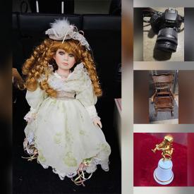 MaxSold Auction: This online auction features mirrors, antique snow shoes, water toys, wall masks, porcelain dolls, costume jewelry, collector plates, snorkel gear, milk glass, men’s & women’s footwear, cameras, & accessories, small kitchen appliances, games, wet suit, outerwear, toys, pet products, mercury glass, art glass, security camera, rain stick, and more!