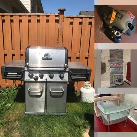 MaxSold Auction: This online auction features BBQ grill, garden tools, sleigh bed, hand tools, wine rack, leather sofa, DVDs, desk & chair, stone sculptures, Sentry safe, office supplies, men’s & women’s clothing & shoes, glass top table, Royal Doulton figurine, Snow Babies, small kitchen appliances, and much, much, more!!!