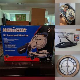 MaxSold Auction: This online auction features power & hand tools, collector plates, office supplies, pet products, Star Trek collectibles, vintage dolls, games, DVDs, and more!