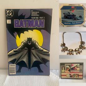 MaxSold Auction: This online auction features vintage magazines, silver & costume jewelry, vintage sewing patterns, art glass, safety belts, vintage kitchen tools, comics, stamps, and more!