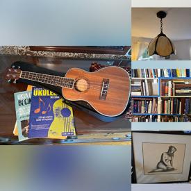 MaxSold Auction: This online auction features art glass, silver figurine, CDs, cobalt/clear decanter, art pottery, Jewish studies books, uranium glass, small kitchen appliances, exercise equipment, collector plates, first day covers, toys, ukulele, garden tools, games, puzzles, fitness gear, planters, patio furniture, silver, gold & costume jewelry, vinyl records, window AC units, and much, much, more!!!