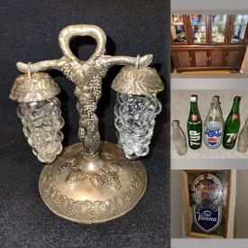 MaxSold Auction: This online auction features exercise equipment, fitness gear, small kitchen appliances, sports collectibles, power tools, children’s books, oil lamps, camping gear, wine making tools, games, vintage bar mirror, vintage bottles, sewing machine, S&P shakers, teacup/saucer sets, collector plates, decorative plates, DVDs, garden art, guitar, sports trading cards, comics, and more!