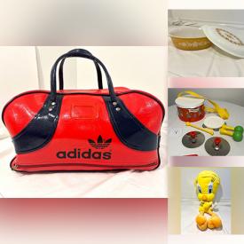 MaxSold Auction: This online auction features vintage toys, snowshoes, telescope, play kitchen, garden tools, infant products, small kitchen appliances, fitness gear, toys, collector dolls, planters, glass top tables, skis, pet products, RC vehicles, Our Generation dolls & accessories, Star Wars collectibles, craft supplies, children’s books, vintage Pyrex, bikes, and more!