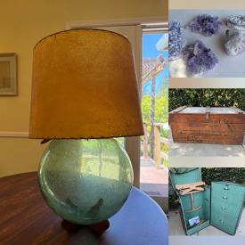 MaxSold Auction: This online auction features vintage steamer trunk, lawnmowers, live plants, teacup/saucer sets, vintage Limoges, Rookwood pottery, decorative plates, Haxel Olsen pottery, vintage ashtrays, Indigenous artwork, perfume bottle, trinket boxes, printer,  area rugs, vinyl records, CDs, silver & costume jewelry, garden tools, hand tools, home health aids, art pottery, pewter mugs, vintage Pyrex, upright piano, fabric, games, vintage glass, rock collection, art supplies, quilt, and much, much, more!!!