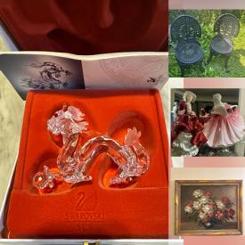 MaxSold Auction: This online auction features Royal Doulton figurines, silver & costume jewelry, Swarovski figurine, patio furniture, plant pots, TV, and more!