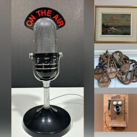 MaxSold Auction: This online auction features comics, power & hand tools, bar mirrors & signs, brass sculptures, hardware, vintage tabletop poker game, antique block & tackle, vintage cameras, vintage books, arc welder, antique cabinet, and more!