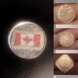 MaxSold Auction: This online auction features coins including Canadian, US, world, antique, German, Chinese, Australia, and antique spoon, golf ball marker, rings, and more!\n