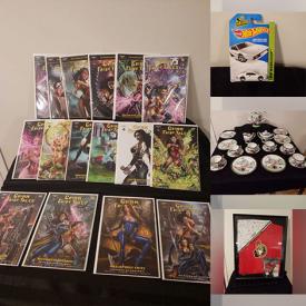 MaxSold Auction: This online auction features scrapbooking & craft supplies, toys, carded Hot Wheels, costume jewelry, comics, golf clubs, sports collectibles, miniature collectibles, women’s clothing, antique tea set, telescope, puzzles, exercise equipment, DVDs, comic book supplies, and more!