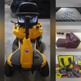 MaxSold Auction: This online auction features riding lawn mower, art pottery, cookware, power & hand tools, area rug, Ring security system, printer, desk, storage bins, sectional sofa, bar stools, small kitchen appliances, dehumidifier, garden tools, pet products, lawnmower, and more!