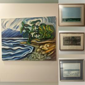 MaxSold Auction: This online auction features sports collectibles, original paintings, vintage etchings, Marie Stoney originals, engraving, vintage photograph, vintage map, Helmut Krommer etchings, and more!