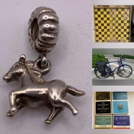 MaxSold Auction: This online auction features antique game board, road bike, silver & costume jewelry, charms, demitasse cups/saucers, The Canadian Centenary series books, vintage Pyrex, table lighter, women’s clothing, and more!