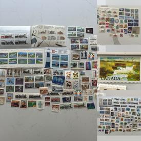 MaxSold Auction: This online auction features Canadian postage stamps including mint never hinged.