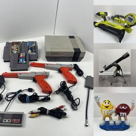 MaxSold Auction: This online auction features vintage toys, Blue Mountain pottery, M&M collectibles, NIB special edition Barbie, collector plates & spoons, small kitchen appliances, video game consoles & games, printer, office supplies, DVDs, fishing gear, air purifiers, decorative teapots, plant pots, power & hand tools, hardware, games, teacup/saucer sets, toys, pet products, electronic keyboard, golf clubs, bikes, Legos, puzzles, bar stools, garden tools, painting supplies, pressure washer, art pottery, Depression glass, Boyd’s Bears collection, shelving, guitar, telescope, and much, much, more!!!