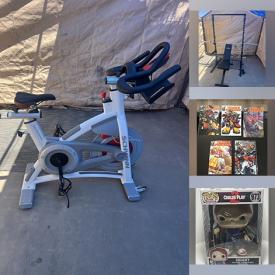 MaxSold Auction: This online auction features items such as a LifePro vibration machine, Schwinn indoor bike, home gym, Xumano ice bath tub, Merax treadmill, Pilates reformer, weights, storage, toys, Funko Pop! figurines, collectible cards, and much, much, more!!!!!