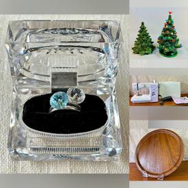 MaxSold Auction: This online auction features tulip lamp, Lladro figurine, Royal Doulton figurine, Pokemon cards, art glass, antique Satsuma plates, train set, children’s books, model kits, sewing machine, silver, gold, & costume jewelry, vinyl records, non sports trading cards, sports trading cards, comics, chandelier, quilt, and more!