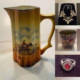 MaxSold Auction: This online auction features industrial caster steel wheels, puzzle, children’s books, porcelain dolls, costume jewelry, silver jewelry, teacup/saucer sets, vintage tea set, decorative plates, art glass, cranberry glass, Toby mugs, stainless steel charms, women’s shoes, comics, stamps, and more!