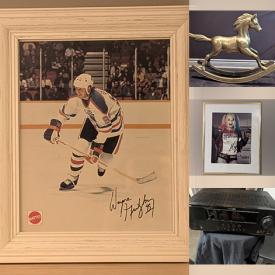 MaxSold Auction: This online auction features sports collectibles, guitar, autographed photos, balance bike, sports trading cards, Star Wars collectibles, snowshoes, power & hand tools, pet products, NIB light fixture, games, fitness gear, camera, gaming chair, glass computer desk, small kitchen appliances, and more!