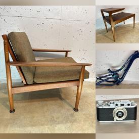 MaxSold Auction: This online auction features pottery wheel, MCM furniture, bike frame, wooden bust, vintage metal lamp, vintage cameras & lenses, model kit, Momiji collectibles, pressure washers, lawn mower, BBQ grill, small kitchen appliance, and more!