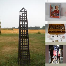 MaxSold Auction: This online auction features sports trading cards, sports collectibles, costume jewelry, garden art, non-sports trading cards, steins, antique photos, coins, vintage Avon bottles, vintage toys, power & hand tools, planters, Legos, watches, and more!