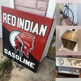 MaxSold Auction: This online auction features antique pocket & wrist watches, vintage lighters, coins, gold & sterling jewelry, leather recliner, antique printer\'s block cabinet, collector spoons, antique bronze vessel, small kitchen appliances, carboy, and more!