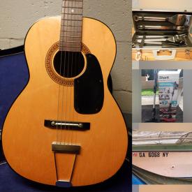 MaxSold Auction: This online auction features project boat & trailer, curio cabinet, framed wall art, mini lights, small kitchen appliances, lawn chairs, antique sewing machine, desk, basket collection, desk lamps, guitar, craft supplies, yard art, sports equipment, wetsuits, vintage oil lamp, and more!