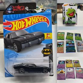 MaxSold Auction: This online auction features comics, action figures, puzzles, brass bell collection, Wilton cake pans, non-sports trading cards, vinyl records, character mugs, stereoviewer cards & viewer, Pokemon cards, carded Hot Wheels vehicles, and more!