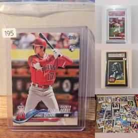 MaxSold Auction: This online auction features sports trading cards, non-sports trading cards, sports collectibles, Star Wars cards, and more!