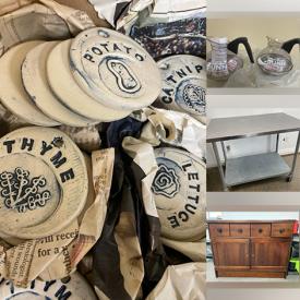 MaxSold Auction: This online auction features planter pots, small kitchen appliances, games, toys, craft supplies, office supplies, cookware, power tool, glass jars, water coolers, storage crates, display boards & shelves, lawnmower, commercial stainless work tables, executive desk, push mower, garden tools, and more!