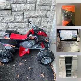 MaxSold Auction: This online auction features organization supplies, mirrors, wireless headphones, office supplies, men’s clothing, toys, puzzle, computer accessories, area rugs, electrical supplies, children’s books, laptop, security camera, fitness gear, Ikea shelving, and more!