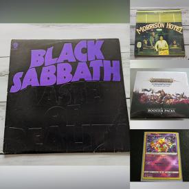 MaxSold Auction: This online auction features vinyl records, NIB Warhammer booster packs, sports trading cards, Pokémon cards, and more!