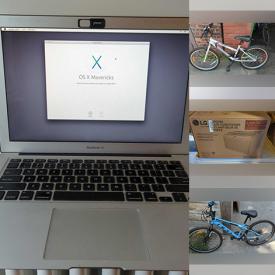 MaxSold Auction: This online auction features sports equipment, firepit, planters, HDTV antenna, solar light, mountain bikes, window AC units, children’s books, MacBook, and more!