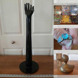 MaxSold Auction: This online auction features camera, vintage marbles, Bunnykins, sports collectibles, comics, Elvis collectibles, planters, office supplies, fitness gear, games, children’s books, art books, art glass, perfume bottles, sterling, gold & costume jewelry, brass collectibles, and more!