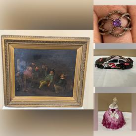 MaxSold Auction: This online auction features silver, gold, gemstone & costume jewellery, novelty cake pans, small kitchen appliances, Royal Doulton figurine, teacup/saucer sets, bike, garden tools, printer, watches, wood carvings, Depression glass, vintage hats, art glass, coins, office supplies, new baby clothes, women’s clothes, pet products, and much, much, more!!!