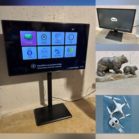 MaxSold Auction: This online auction features portable AC unit, TV, drone, Legos, box drum, stone sculpture, comics, power tool, carded Hot Wheels, monitor, snowshoes, steins, vintage bottles, mantel clock, watches, table top lighter, and more!n