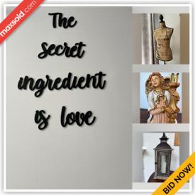MaxSold Auction: This online auction features art glass, angel figurines, throw pillows, candle holders, wall sconces, metal wall art, wall tapestry, baskets, Christmas houses & accessories, and more!