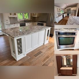 MaxSold Auction: This online auction features granite top kitchen island, cabinets & millwork, range hood, stove, dishwasher, microwave, light fixtures, interior doors, bathroom cabinet, vanity, freestanding tub, washer, dryer, garden fountain, and more!