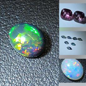 MaxSold Auction: This online auction features loose gemstones such as opals, tourmalines, tanzanites, rubies, spinels, sapphires, topaz, moonstones, morganite, alexandrites, and much, much, more!!!