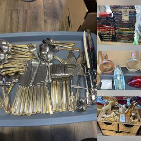 MaxSold Auction: This online auction features TVs, perfume bottles, planters, DVDs, glass top table, Blu-Rays, Pink Panther collectibles, Elvis collectibles, small kitchen appliances, shelving units, power & hand tools, CDs, stamps, banknotes, vintage toys, Coca-Cola collectibles, vinyl records, Star Trek collectibles, kitchen cart, and more!