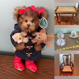 MaxSold Auction: This online auction features art glass, John Perry sculpture, decanter set, Depression glass, dining chairs, and more!