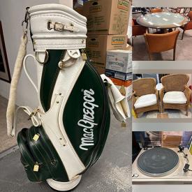 MaxSold Auction: This Charity/Fundraising Online Auction features rattan furniture, golf clubs, Royal Doulton figurines, Waterford crystal glasses, MCM lamps, comics, vintage Pyrex, collector plates, art pottery, men’s clothing, art glass, cameras, depression glass, vintage dresser set, sports memorabilia, perfume bottles, teacup/saucer sets, Limoges, Franklin porcelain figurines, rumtopf, sewing machines, and more!