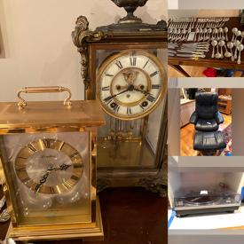 MaxSold Auction: This online auction features art glass, cookie jar, Mexican pottery, planter, artisan baskets, small kitchen appliances, women’s clothing & footwear, office supplies, vinyl records, DVDs, stereo components, floor lamps, puzzles, educational kits, sleeper sofa, area rug, humidifier, bookcases, gold & silver jewelry, watches, and more!\n
