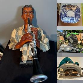 MaxSold Auction: This online auction features art glass, musician figurines, stained glass bulb, Brent Heighton artwork, Brent Lynch artwork, DVDs, stereo components, teacup/saucer sets, small kitchen appliances, art pottery, collector spoons, Austin Productions sculpture, stained glass partition, power & hand tools, camping gear, garden tools, lawnmower, paint supplies, hardware, cameras, fabric, 4-poster bed, desk & chair, office supplies, sewing machine, soapstone carving, outerwear, craft supplies, garden art, and much, much, more!!!n