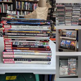 MaxSold Auction: This online auction features DVDs, Blu-rays, CDs, small kitchen appliances, video games, and books; including art, WWII, Sherlock Holmes, vintage, antique, comics, Manga, colouring, film, architecture, children’s, fantasy, Sci-Fi, and much, much, more!!!